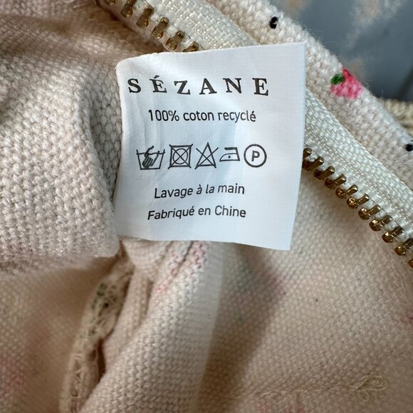 Sezane Floral Ruffle Accessory Cosmetic Bag - Picture 8 of 9